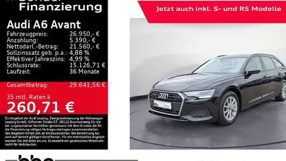 Schwarz Gebraucht 2022 Audi A6 Basis Kombi | 26.950 € (Superpreis)
