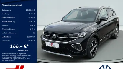 Używany VW T-Cross R-line 150 KM (110 kW) 2024 Czarny SUV