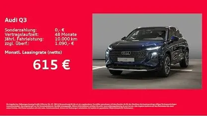 Neu Audi Q3 Ambiente 204 PS (150 kW) 2025 Blau SUV