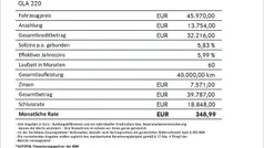 Lack kosmosschwarz Gebraucht 2024 Mercedes GLA220 Progressive SUV | 45.970 € (Fairer Preis)