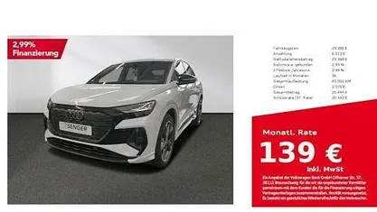 Gletscherweiß metallic Gebraucht 2022 Audi Q4 Sportback e-tron Ambiente SUV | 29.380 € (Fairer Preis)