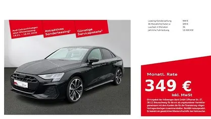 Mythosschwarz metallic Gebraucht 2024 Audi A3 S-Line Limousine | 35.390 € (Fairer Preis)
