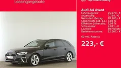 Mythosschwarz metallic Gebraucht 2022 Audi A4 S-Line Kombi | 25.979 € (Guter Preis)