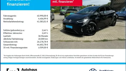 Gebraucht VW ID.3 GTX 210 kW (286 PS) 2025 Grenadillschwarz metallic Kleinwagen