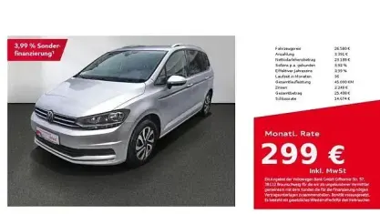 Gebraucht VW Touran Active 150 PS (110 kW) 2022 Reflexsilber Van / Kleinbus