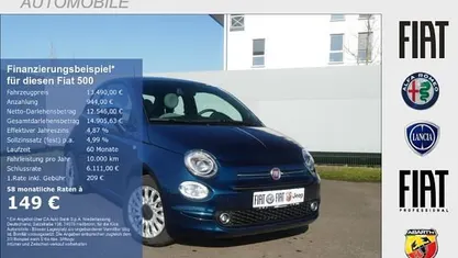 Gebraucht Fiat 500 Dolcevita 69 PS (50 kW) 2022 Blau Kleinwagen