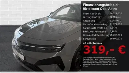 Neu Opel Astra Ultimate 145 PS (106 kW) 2026 Grau Limousine
