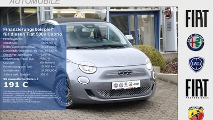 Grau Gebraucht 2021 Fiat 500e Icon Cabrio | 19.990 € (Fairer Preis)
