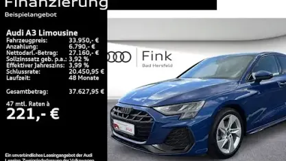 Gebraucht Audi A3 S-Line 150 PS (110 kW) 2025 Ascariblau metallic Limousine
