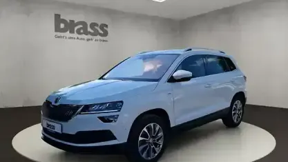 Gebraucht Skoda Karoq Ambition 150 PS (110 kW) 2022 Moonweiß perleffekt / moonweiss metallic SUV
