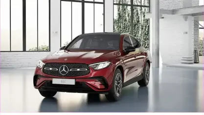 Second-hand Mercedes GLC220 AMG 197 CP (144 kW) 2025 Roșu Coupe