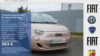 Gebraucht Fiat 500e 86 kW (118 PS) 2024 Gold Limousine