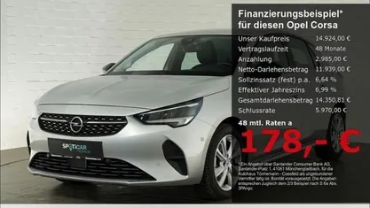 Kristall silber Gebraucht 2023 Opel Corsa Elegance Kleinwagen | 14.924 € (Fairer Preis)