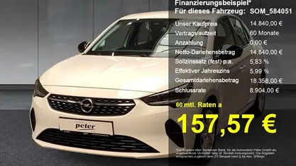 Jade weiss/arktis weiss Gebraucht 2023 Opel Corsa Elegance Kleinwagen | 14.840 € (Fairer Preis)