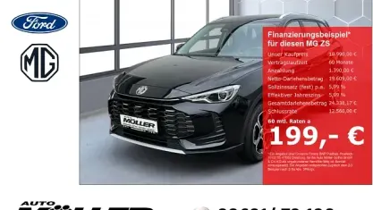 Neu MG ZS Comfort 116 PS (85 kW) 2026 Schwarz SUV