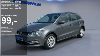 Gebraucht VW Polo Comfortline 90 PS (66 kW) 2015 Grau met Kleinwagen