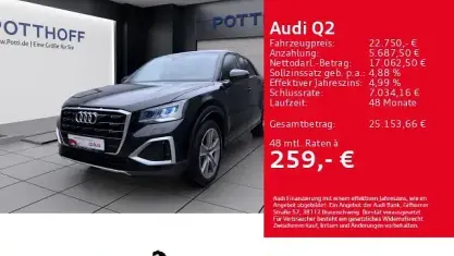 Gebraucht Audi Q2 Advanced 116 PS (85 kW) 2025 Schwarz SUV
