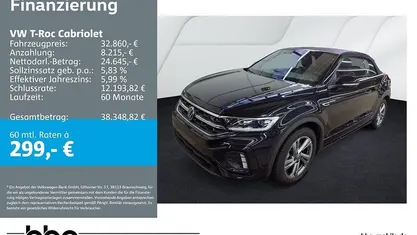 Gebraucht VW T-Roc R-line 150 PS (110 kW) 2025 Schwarz SUV
