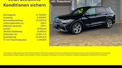 Schwarz (deep black perleffekt) Gebraucht 2024 VW Tiguan Allspace R-line SUV | 41.490 € (Guter Preis)