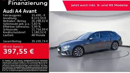 Gebraucht Audi A4 S-Line 204 PS (150 kW) 2023 Grau Kombi