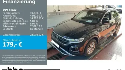 Gebraucht VW T-Roc Life 110 PS (80 kW) 2022 Schwarz SUV