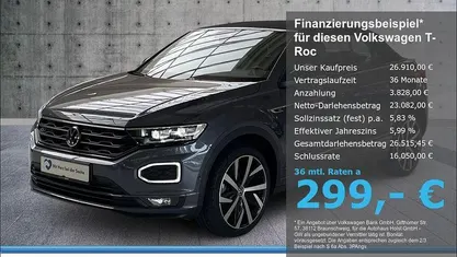Gebraucht VW T-Roc Cabriolet R-line 150 PS (110 kW) 2021 Cabrio