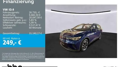 Gebraucht VW ID.4 Pro 150 kW (204 PS) 2023 Blau SUV