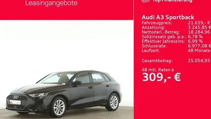 Gebraucht Audi A3 110 PS (80 kW) 2022 Brillantschwarz Limousine