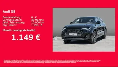 Nouă Audi Q8 Ambiente 394 CP (289 kW) 2026 Negru SUV