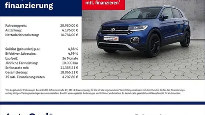 Gebraucht 2021 VW T-Cross Style SUV | 20.980 € (Fairer Preis)