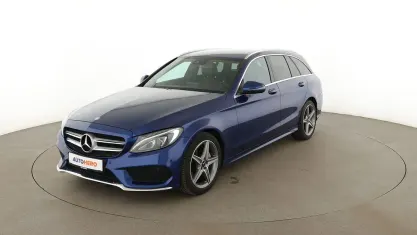 Gebraucht Mercedes C180 AMG line 156 PS (114 kW) 2016 Blau Kombi