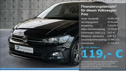 Usata VW Polo United 95 CV (69 kW) 2021 Nero Utilitaria
