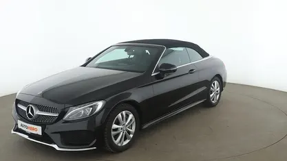 Schwarz Gebraucht 2016 Mercedes C200 AMG line Cabrio | 25.320 € (Fairer Preis)