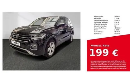 Gebraucht VW T-Cross Style 110 PS (80 kW) 2021 Schwarz SUV