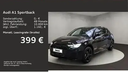 Neu Audi A1 Sportback Ambiente 116 PS (85 kW) 2025 Mythosschwarz metallic Kleinwagen