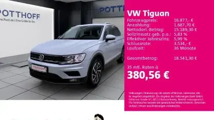 Gebraucht VW Tiguan Join 150 PS (110 kW) 2018 Weiß SUV