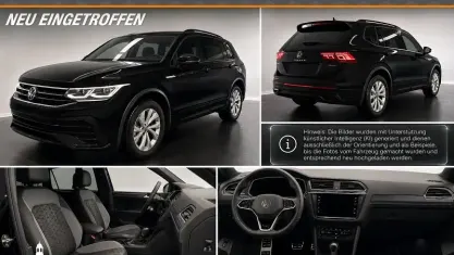 Gebraucht VW Tiguan Allspace R-line 200 PS (147 kW) 2024 Deep black perleffekt SUV
