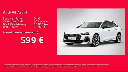 Neu Audi A5 Ambiente 367 PS (269 kW) 2026 Weiß Kombi