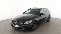 Schwarz Gebraucht 2021 Mercedes C180 AMG line Kombi | 26.390 € (Fairer Preis)