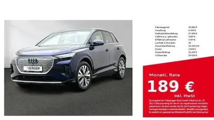 Gebraucht Audi Q4 e-tron Ambiente 150 kW (204 PS) 2023 Navarrablau metallic SUV