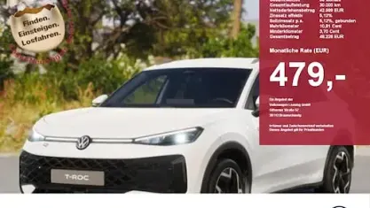 Nuova VW T-Roc Style 150 CV (110 kW) 2025 Nero SUV