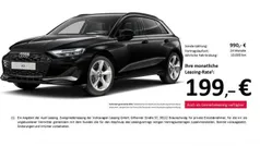 Schwarz Gebraucht 2024 Audi A3 Sportback Advanced Limousine | 30.733 € (Fairer Preis)