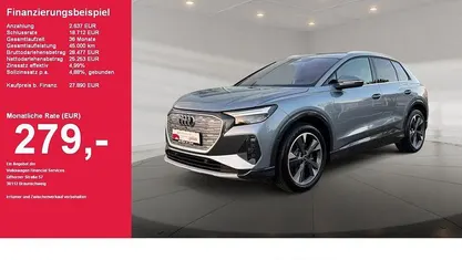 Geysirblau metallic Gebraucht 2022 Audi Q4 e-tron Ambiente SUV | 27.890 € (Fairer Preis)