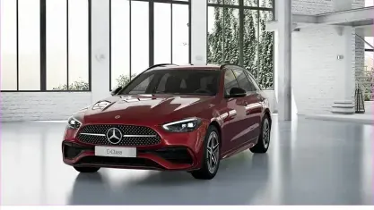 Second-hand Mercedes C200 Advanced 163 CP (119 kW) 2025 Roșu Berlinǎ