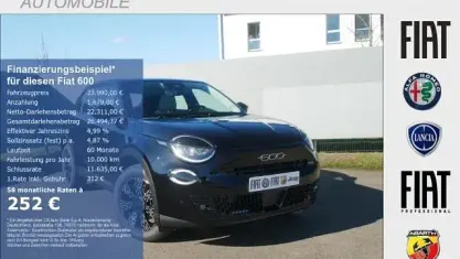 Neu Fiat 600 Icon 110 PS (80 kW) 2026 Cinema schwarz SUV