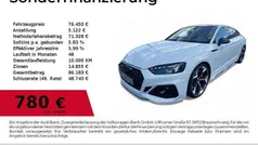 Gletscherweiß Gebraucht 2024 Audi RS5 Sportback Ambiente Limousine | 76.450 € (Fairer Preis)