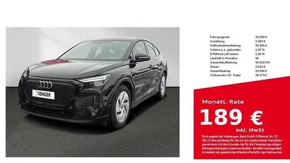 Schwarz Gebraucht 2023 Audi Q4 Sportback e-tron S-Line SUV | 33.950 € (Fairer Preis)