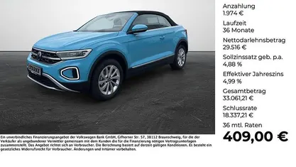 Gebraucht 2025 VW T-Roc Cabriolet Style Cabrio | 31.490 € (Superpreis)