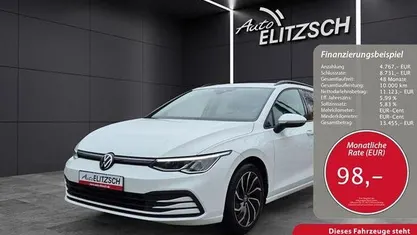 Pure white Gebraucht 2022 VW Golf VIII Life Kombi | 15.890 € (Fairer Preis)