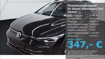 Używany VW Golf VIII Goal 150 KM (110 kW) 2025 Czarny Kombi